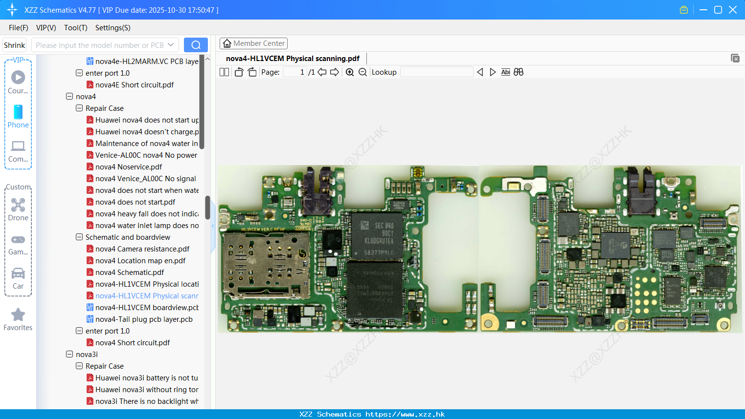 Huawei Nova4-HL1VCEM Physical Scanning